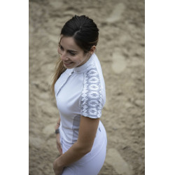 Polo Pénélope Anais Manches courtes Blanc