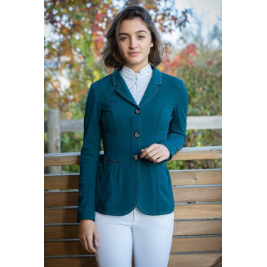 Veste de concours Pénélope Paris Air Soft Bleu canard