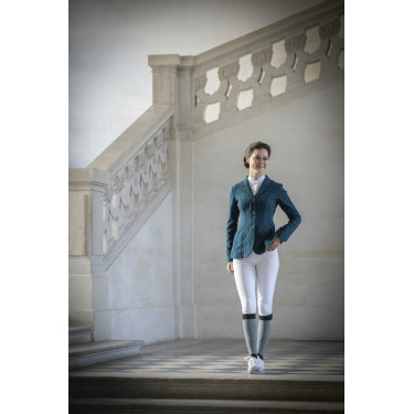 Veste de concours Pénélope Paris Air Soft Bleu canard