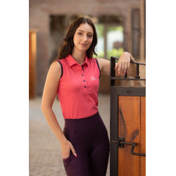 Polo sans manches My LeMieux Papaye Rose Polo sans manches My LeMieux Papaye Rose