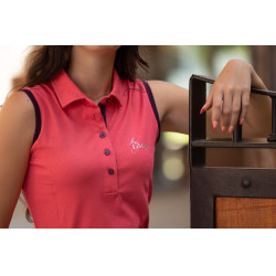 Polo sans manches My LeMieux Papaye Rose Polo sans manches My LeMieux Papaye Rose