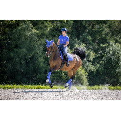 LeMieux Suede Dressuur Zadeldek Bluebell Blauw