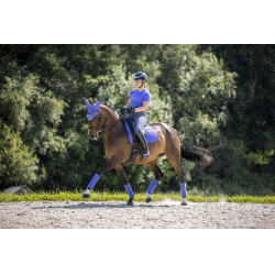 LeMieux Suede Dressuur Zadeldek Bluebell Blauw