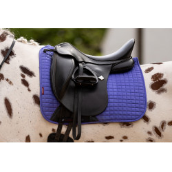 LeMieux Suede Dressuur Zadeldek Bluebell Blauw