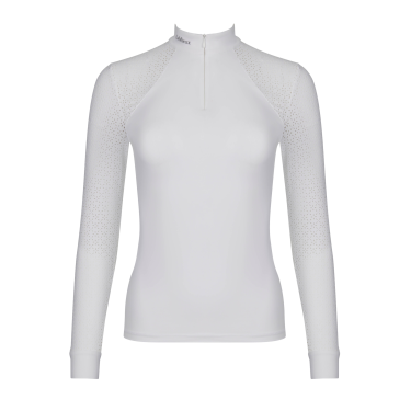 Wedstrijdpolo LeMieux Olivia lange mouwen Wit Wedstrijdpolo LeMieux Olivia lange mouwen Wit