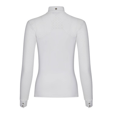 Wedstrijdpolo LeMieux Olivia lange mouwen Wit Wedstrijdpolo LeMieux Olivia lange mouwen Wit
