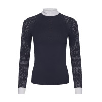 Wedstrijdpolo LeMieux Olivia lange mouwen Wit