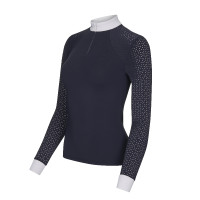 Polo de concours LeMieux Olivia manches longues Blanc