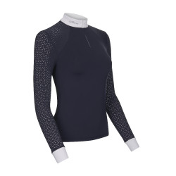 Polo de concours LeMieux Olivia manches longues Bleu marine