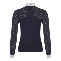 Polo de concours LeMieux Olivia manches longues Bleu marine