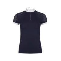 Wedstrijdpolo LeMieux Olivia met korte mouwen Marineblauw Wedstrijdpolo LeMieux Olivia met korte mouwen Marineblauw