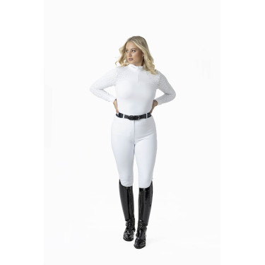 Wedstrijdpolo LeMieux Olivia lange mouwen Wit Wedstrijdpolo LeMieux Olivia lange mouwen Wit