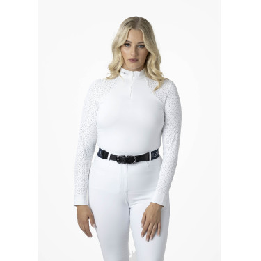 Wedstrijdpolo LeMieux Olivia lange mouwen Wit Wedstrijdpolo LeMieux Olivia lange mouwen Wit