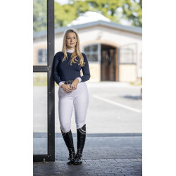 Polo de concours LeMieux Olivia manches longues Bleu marine
