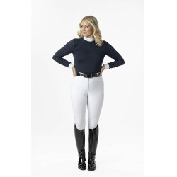 Polo de concours LeMieux Olivia manches longues Bleu marine