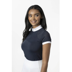 Polo de concours LeMieux Olivia manches courtes Bleu marine