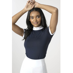 Polo de concours LeMieux Olivia manches courtes Bleu marine