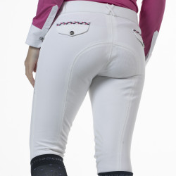 Pantalon Flags & Cup Mendoza femme Blanc