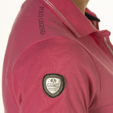 Damespolo Rosa Flags & Cup Damespolo Rosa Flags & Cup