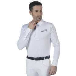 Polo homme Comodoro ML Flags & Cup Blanc Polo homme Comodoro ML Flags & Cup Blanc
