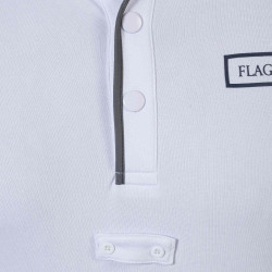 Polo homme Comodoro ML Flags & Cup Blanc Polo homme Comodoro ML Flags & Cup Blanc