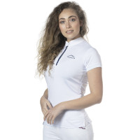 Polo Clorinda dameskorte mouwen Flags & Cup Marineblauw Polo Clorinda dameskorte mouwen Flags & Cup Marineblauw