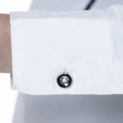 Polo Clorinda femme manches longues Flags & Cup Blanc Polo Clorinda femme manches longues Flags & Cup Blanc
