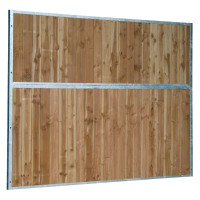 Vaste houten boxscheiding 3...