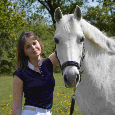 Polo Equithème Brussels avec strass Bleu marine Polo Equithème Brussels avec strass Bleu marine