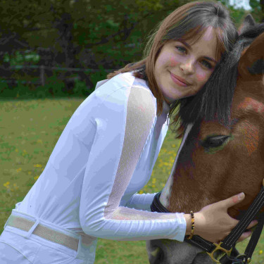 Polo Equithème Pekin lange mouwen Polo Equithème Pekin lange mouwen
