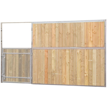 Façade de box pleine bois 4 m (sans porte) La Gée