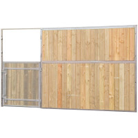 Façade de box pleine bois 3,5 m (sans porte) La Gée Façade de box pleine bois 3,5 m (sans porte) La Gée