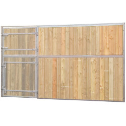 Façade de box pleine bois 3 m (sans porte) La Gée