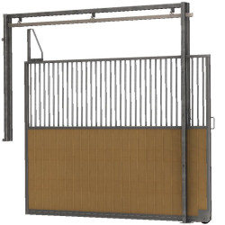Scheidingswand met schuifbox spijlen/hout 4 m La Gée