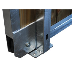 Séparation de box coulissante barraudée et soubassement bois 3,5 m La Gée Séparation de box coulissante barraudée et soubassement bois 3,5 m La Gée