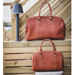 Sac à main Pénélope Etretat Cognac Marron