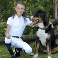 Polo de concours Eden by PL Madrid Blanc / gris