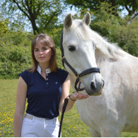 Polo Equithème Brussels met strass Marineblauw Polo Equithème Brussels met strass Marineblauw