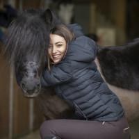 Veste matelassée Equithème Lara Noir Veste matelassée Equithème Lara Noir