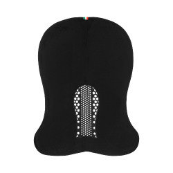 Ademende Acavallo-schokdemper Zeshoekige Gel en Microfleece Zwart / zwart Ademende Acavallo-schokdemper Zeshoekige Gel en Microfleece Zwart / zwart