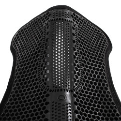 Ademende Acavallo-schokdemper Zeshoekige Gel en Microfleece Zwart / zwart Ademende Acavallo-schokdemper Zeshoekige Gel en Microfleece Zwart / zwart