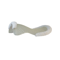 Ademend Gel-schokdemper Acavallo met schapenvacht rand