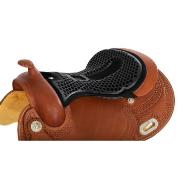 Couvre siège Acavallo Ortho-Coccyx Western Gel Hexagonal Dri-Lex 20mm Noir
