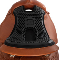 Zadelhoes Acavallo Ortho-Coccyx Western Gel Hexagonal Dri-Lex 20mm Bruin