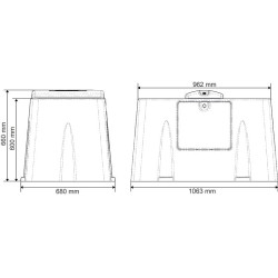 Verwarmde drinkbak Polyclean NORDIQUE La Gée