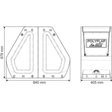 Polyflap Dubbele Drinkbak La Gée