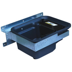 Abreuvoir Polybac 30 M simple avec rebord à cordon et support de fixation La Gée