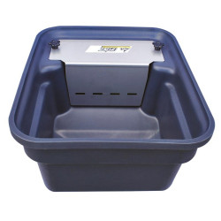 Abreuvoir Polybac 30 M simple avec rebord à cordon et support de fixation La Gée
