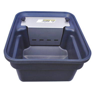 Polybac 30 M enkele drinkbak met koordrand en bevestigingssteun La Gée