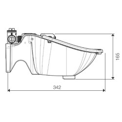Waterbak Polydrink PF3 eenvoudig met résicoat-buis La Gée
